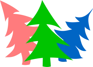Fir trees Trees Christmas Stickdatei