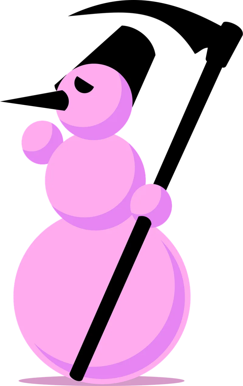 Snowman Reaper Scythe Stickdatei – Weihnachten
