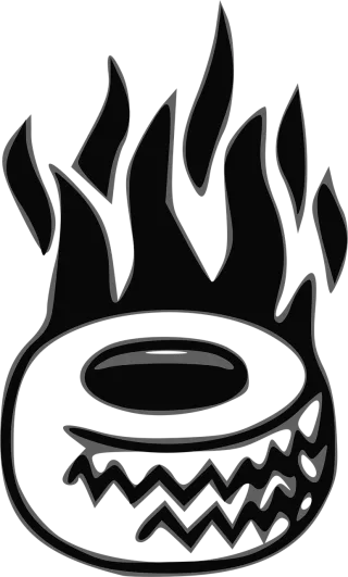 Riot Tyre fire Burning Stickdatei