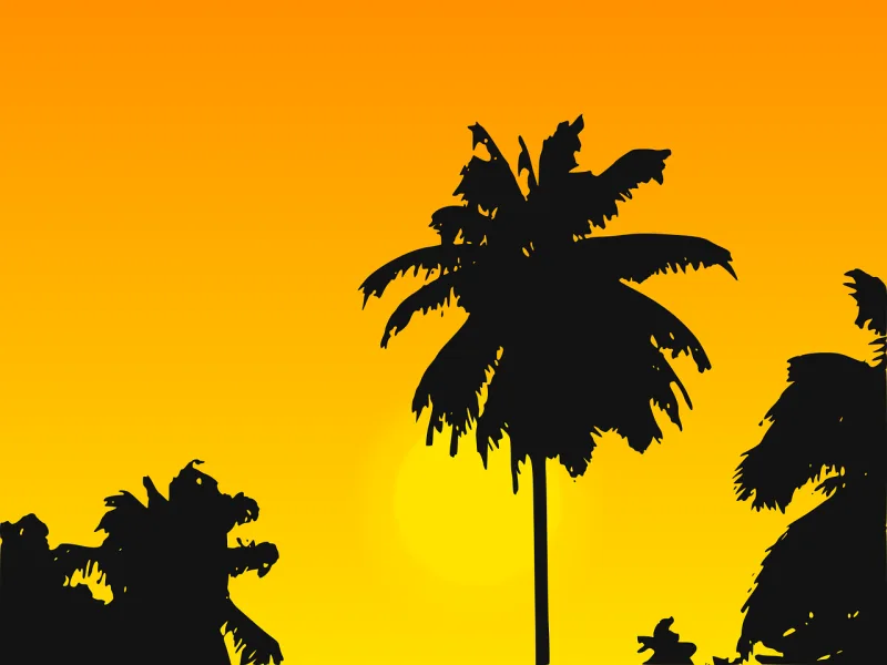 Caribbean Palm tree Palms Stickdatei – Natur
