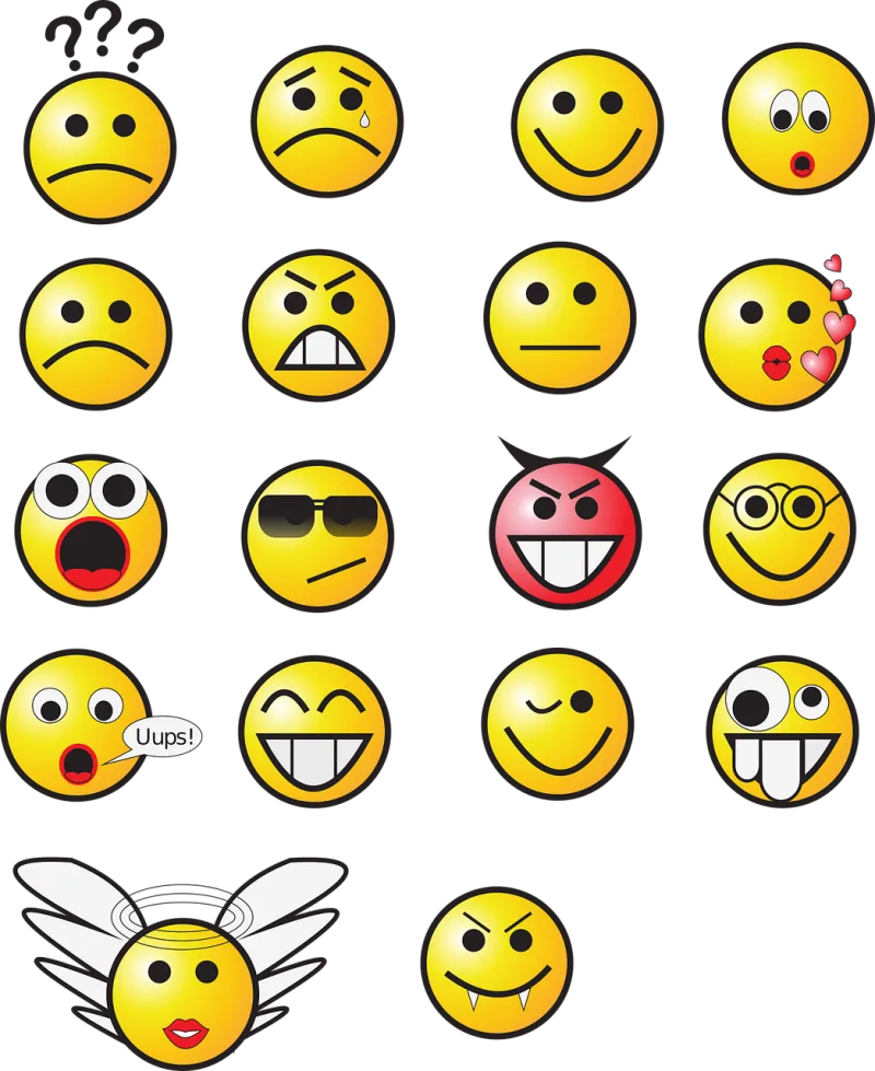 Smileys Set Yellow Stickdatei – Weihnachten
