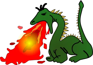 Fire-breathing Dragon Myth Stickdatei