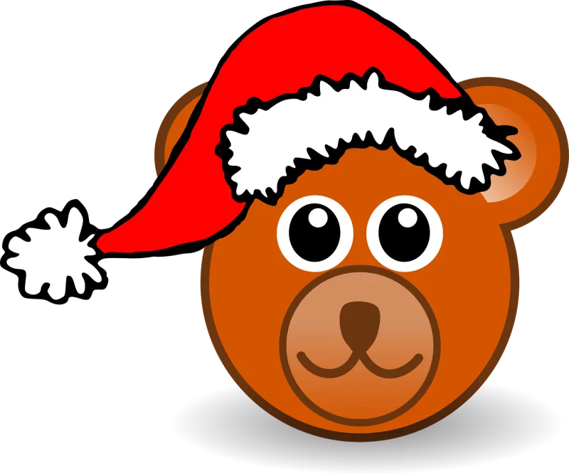 Bear Animal Nature Stickdatei – Weihnachten