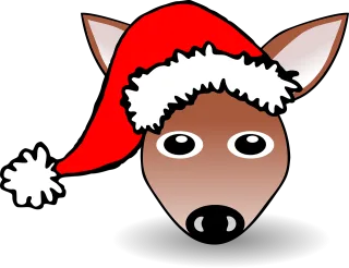 Deer Reindeer Happy Stickdatei
