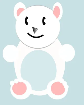Polar bear Ice bear Bear Stickdatei