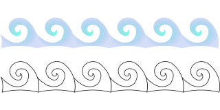 Waves Surf Beach Stickdatei