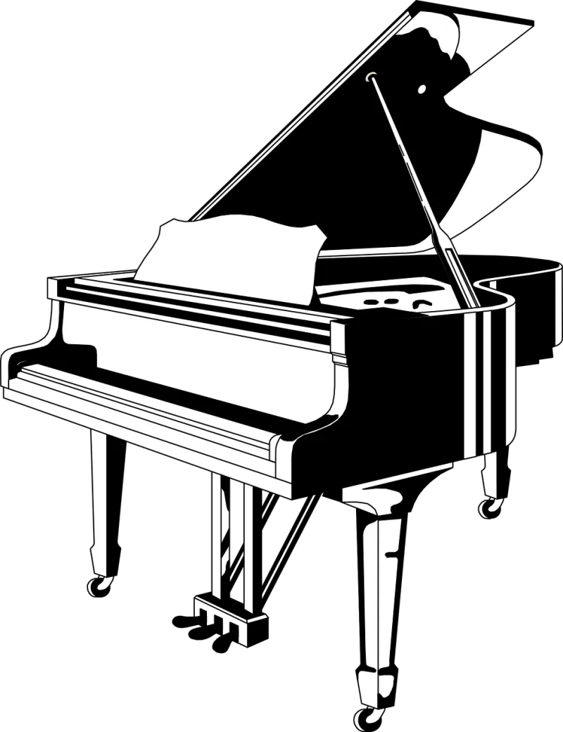 Grand piano Piano Music Stickdatei – Musik