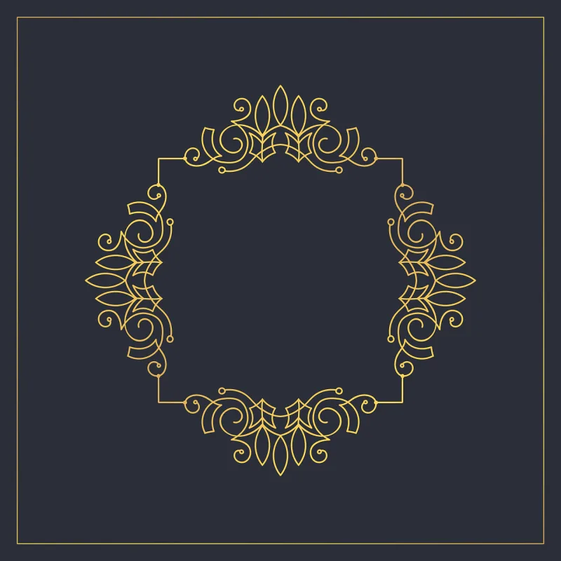 Monogram Openwork frame Vector Stickdatei – Weihnachten