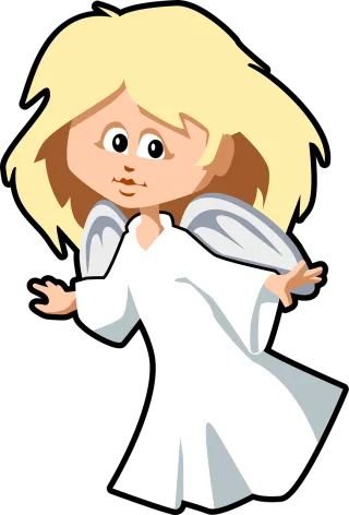 Angel Cute Girl Stickdatei