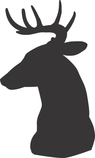 Deer Deer silhouette Silhouette Stickdatei