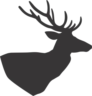 Deer Deer silhouette Silhouette Stickdatei