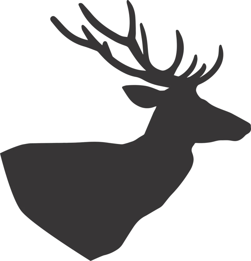Deer Deer silhouette Silhouette Stickdatei – Tiere