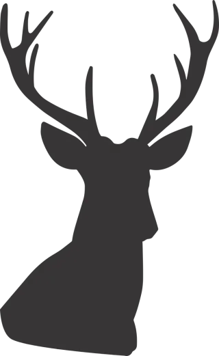 Deer Deer silhouette Silhouette Stickdatei
