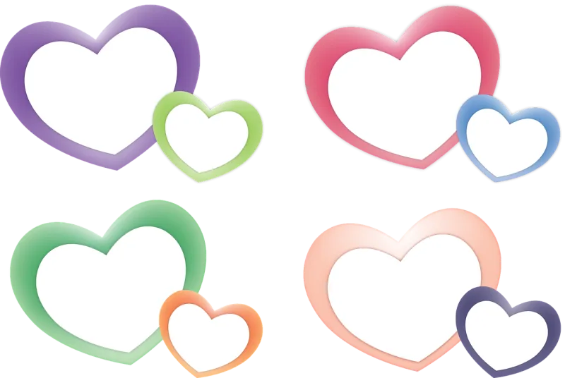 Placeholder Burst Happy birthday Stickdatei – Herzen & Liebe