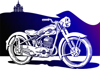 Motorbike Motorcycle Traffic Stickdatei