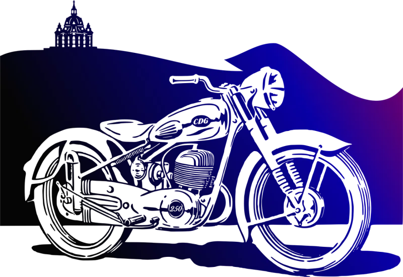 Motorbike Motorcycle Traffic Stickdatei – Fahrzeuge