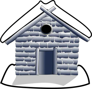 House Home Snow Stickdatei