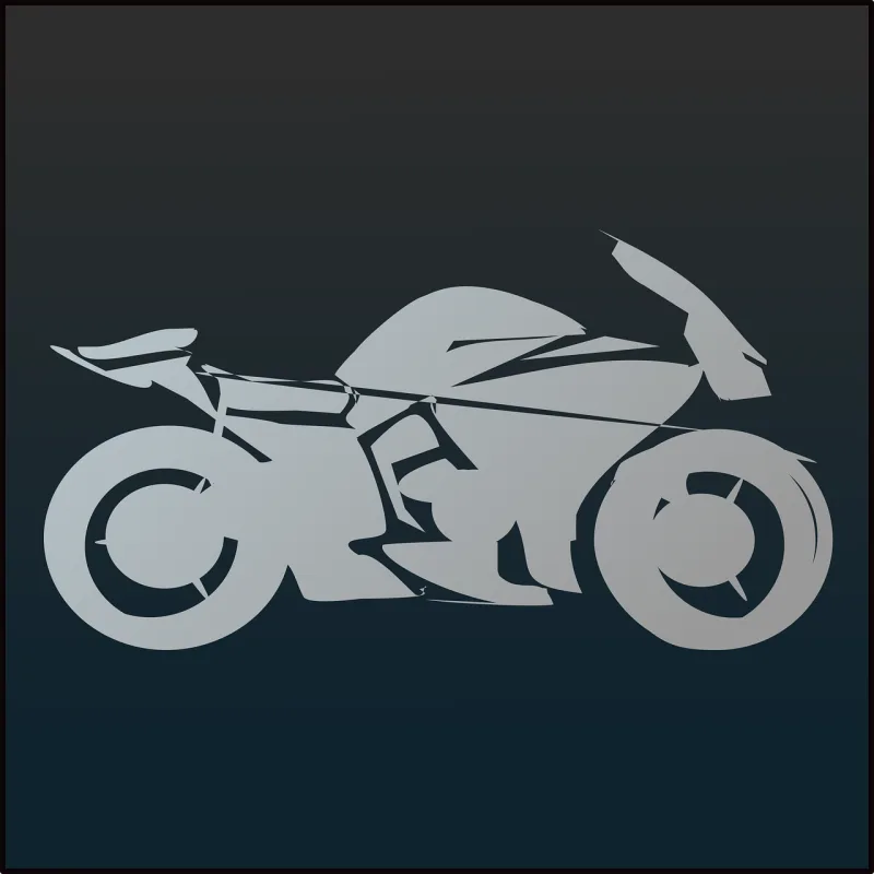 Motorcycle Motorbike Automobile Stickdatei – Fahrzeuge