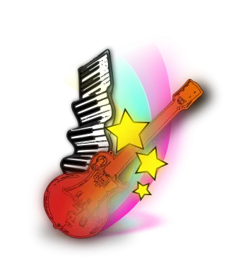 Guitar Keyboard Music Stickdatei