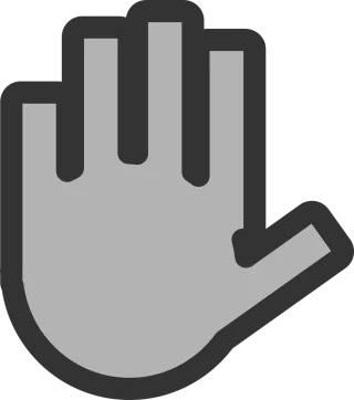 Hand Fingers Stop Stickdatei
