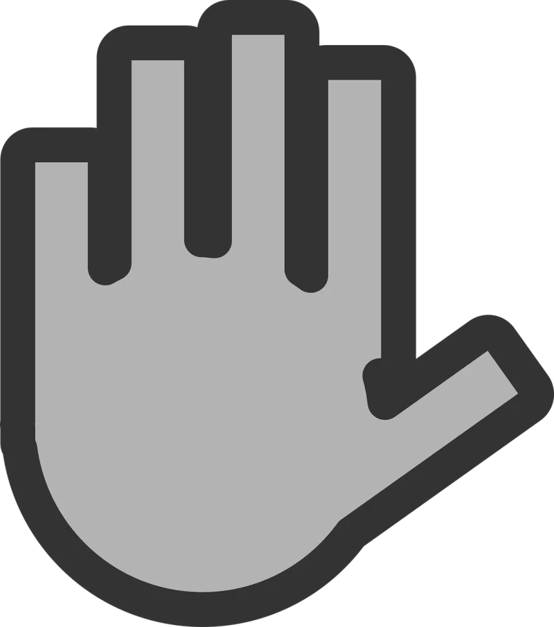 Hand Fingers Stop Stickdatei – Natur