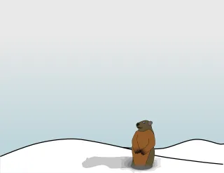 Groundhog Nature Animal Stickdatei