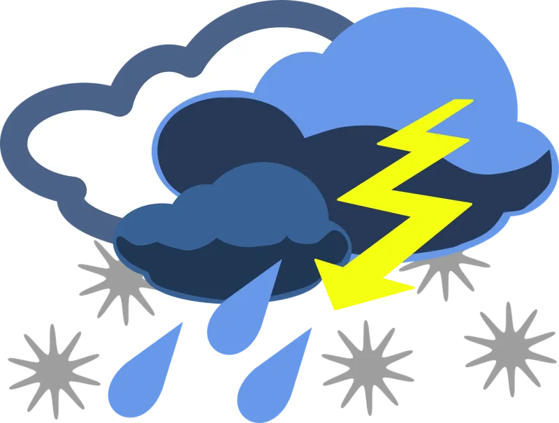Sleet Thunderstorm Hail Stickdatei – Weihnachten