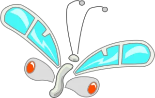 Butterfly Animal Insect Stickdatei