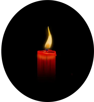 Candle Fire Flame Stickdatei