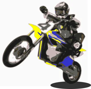 Enduro Motorbike Motorcycle Stickdatei