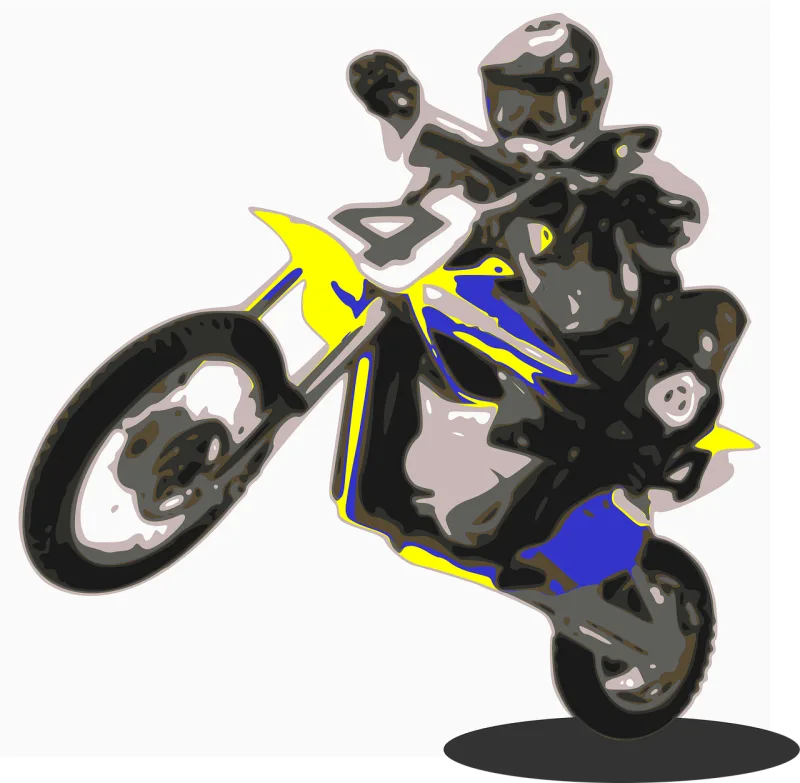 Enduro Motorbike Motorcycle Stickdatei – Fahrzeuge