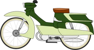 Moped Motorbike Motorcycle Stickdatei