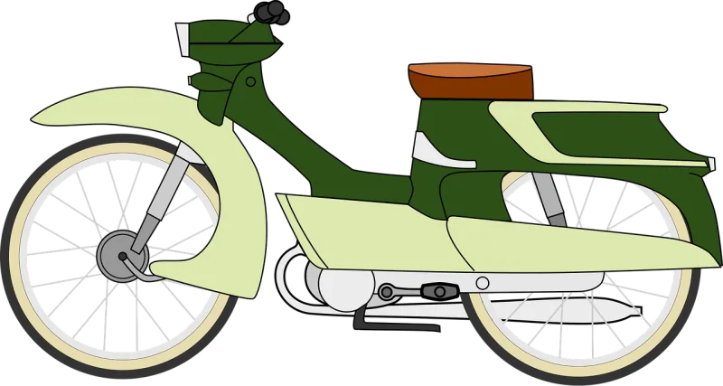 Moped Motorbike Motorcycle Stickdatei – Fahrzeuge