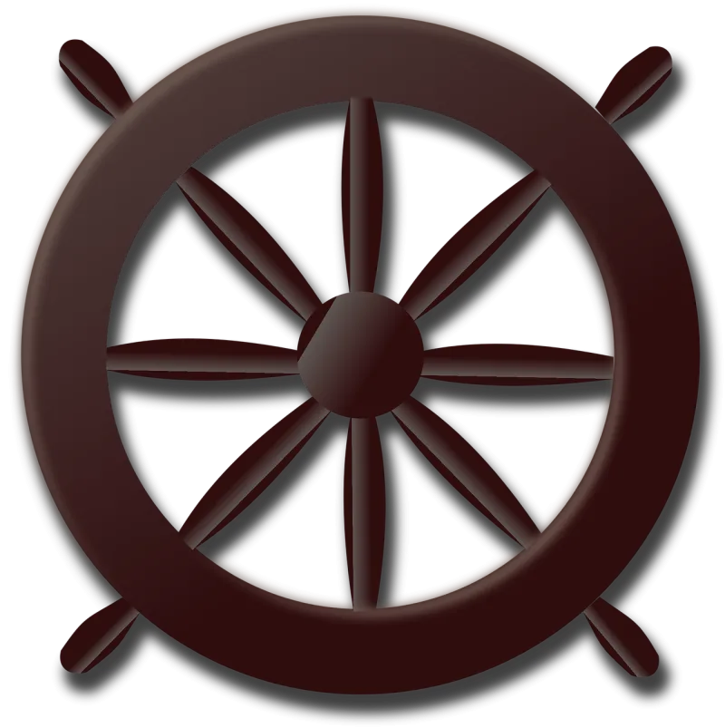 Wheel Steering wheel Pirates Stickdatei – Kinder
