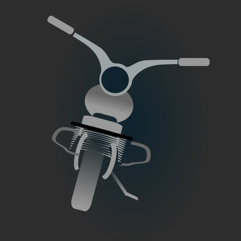 Parking Motorcycle Motorbike Stickdatei – Fahrzeuge