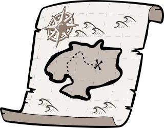 Treasure map Treasure hunt Pirate treasure Stickdatei