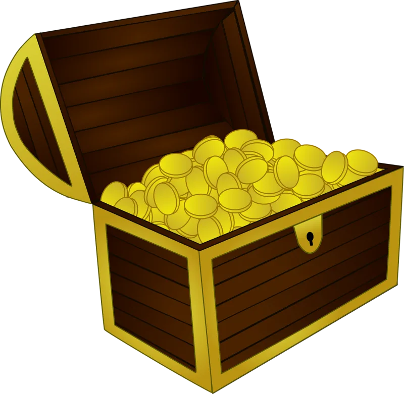 Booty Chest Gold Stickdatei – Kinder