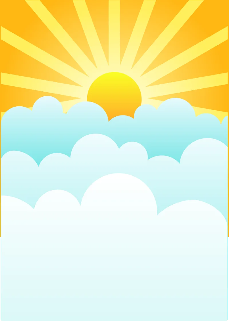 Sunrise Clouds Rising sun Stickdatei – Natur