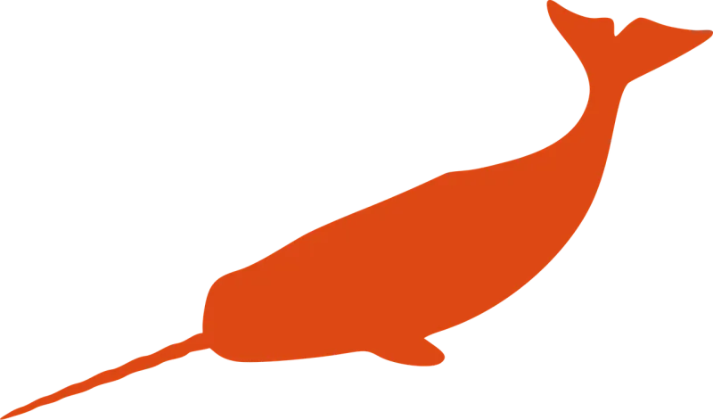 Narwhal Whale Fish Stickdatei – Tiere