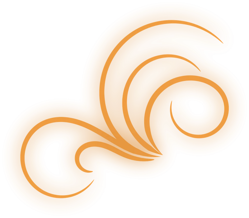 Flourish Glowing Orange Stickdatei – Natur