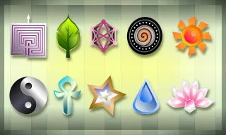 Positivity Spiritual Symbols Stickdatei