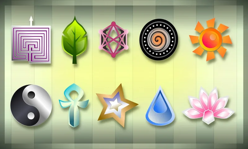 Positivity Spiritual Symbols Stickdatei – Blumen