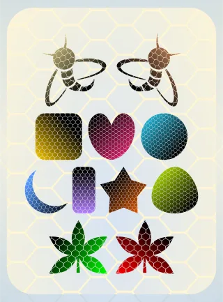Bees Honeycomb Comb Stickdatei