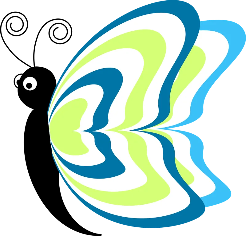 Butterfly Abstract Insect Stickdatei – Tiere