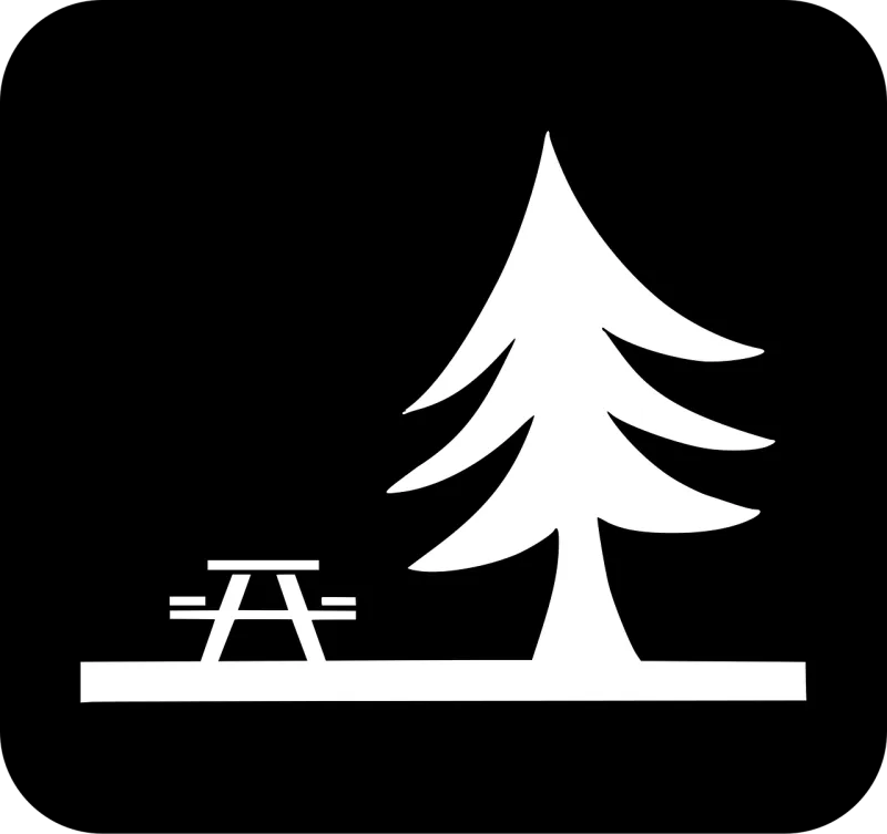 Picnic Rest area Tree Stickdatei – Natur