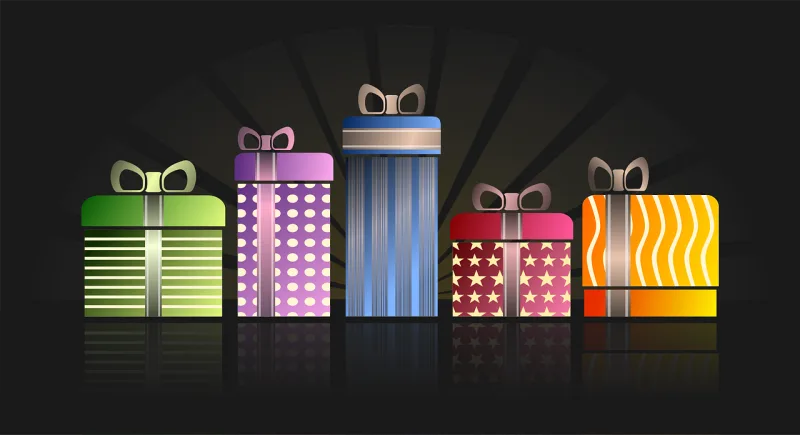 Presents Gifts Gift boxes Stickdatei – Weihnachten