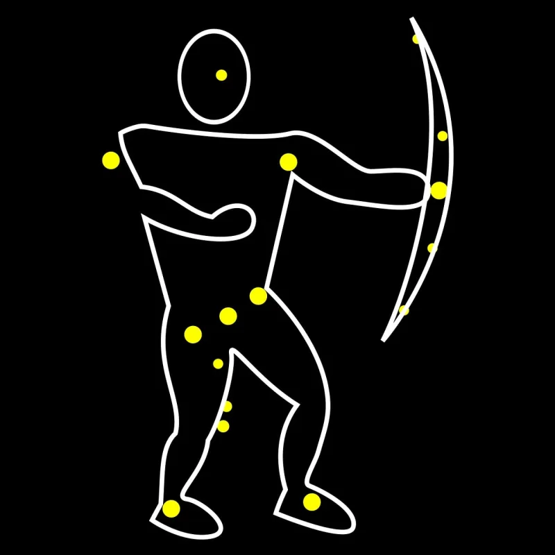 Orion Bow Constellation Stickdatei – Natur