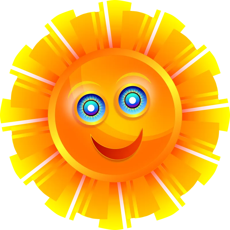 Sunshine Sun Nature Stickdatei – Natur
