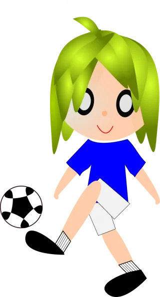Child Playing Football Stickdatei