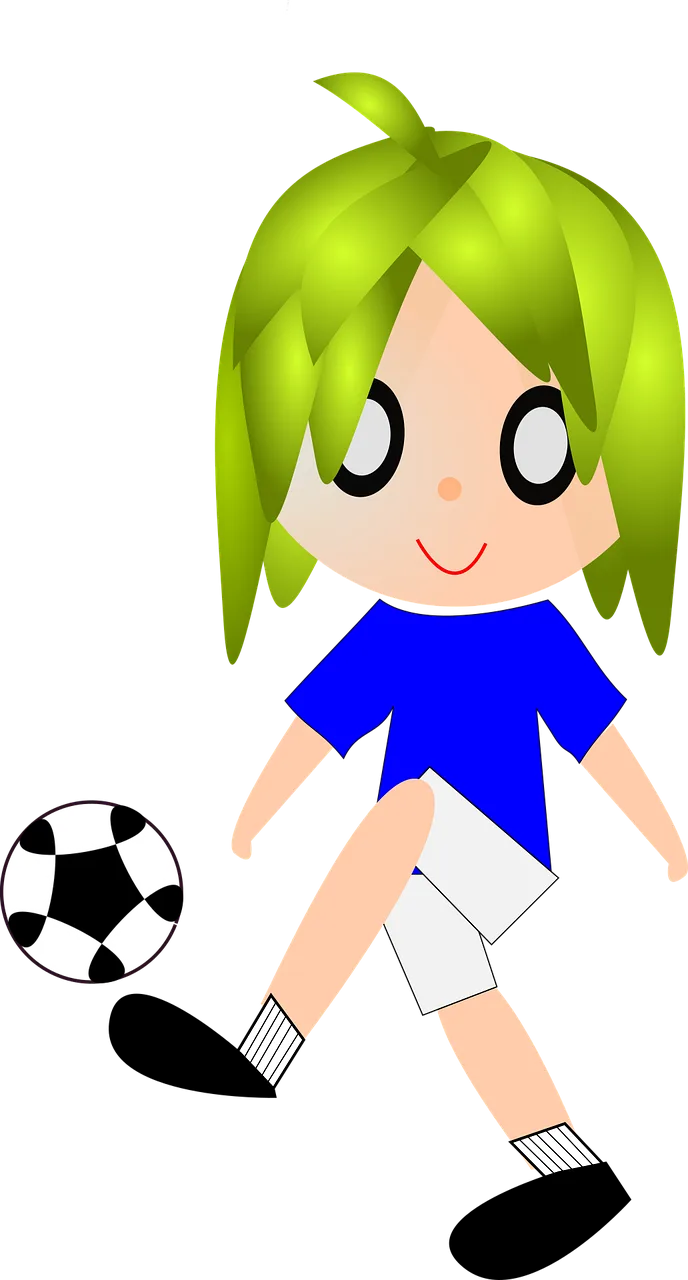 Child Playing Football Stickdatei – Sport